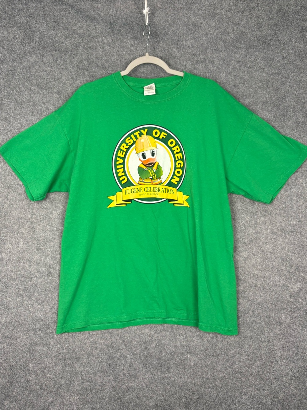 Oregon Ducks Donald Duck Disney T Shirt Men’s XL Eugene Celebration Green